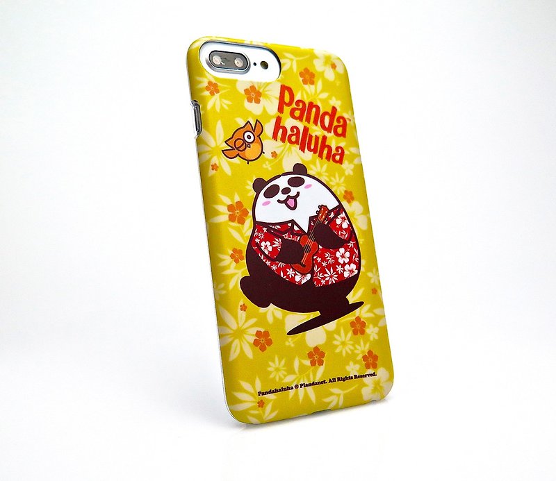 iPhone 7/8P Hawaiian Panda Pandahaluha ultra-thin personal phone case mobile phone case gift - เคส/ซองมือถือ - พลาสติก สีเหลือง