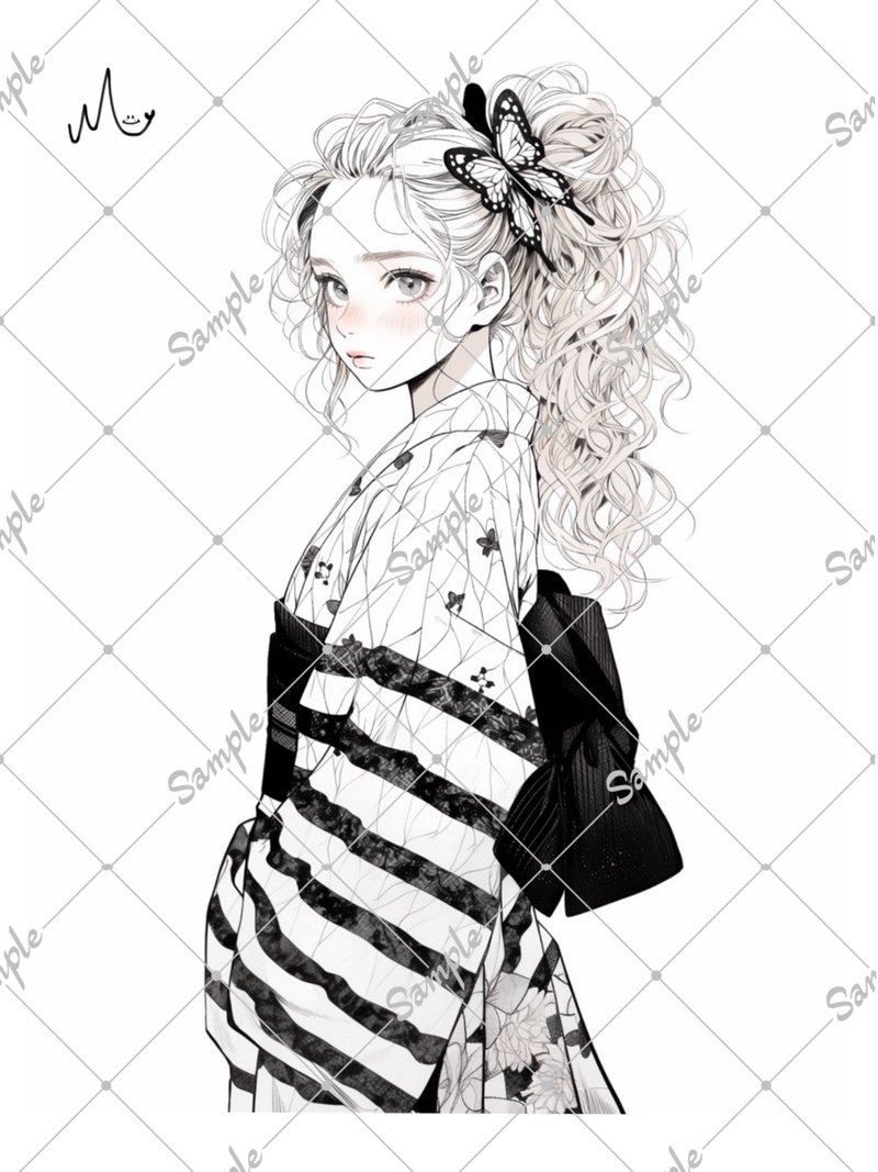 オリジナル人物ステッカー - 貼紙 - 紙 