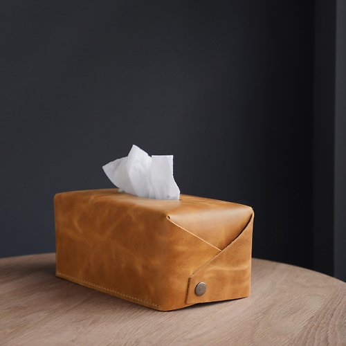 GIAN 匠家具 紳士衛生紙盒 | 面紙套 | 蠟染黃