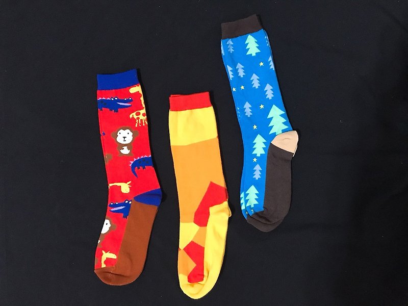 Aiqier Gallery's special creative socks - ถุงเท้า - ผ้าฝ้าย/ผ้าลินิน 