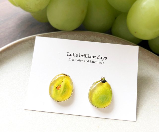 Fig earring 無花果イヤリング ピアス イチジク 秋 フルーツ