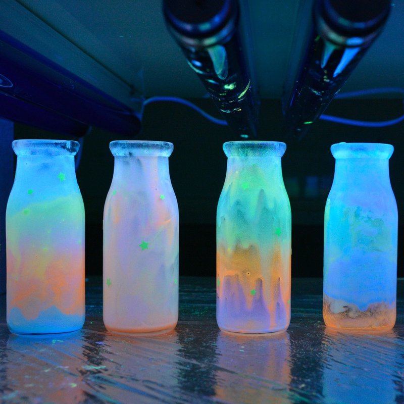 Scientific Research Series-Luminous Starry Sky Bottle Material Set (10 servings) Teaching material set Luminous Fluorescent Starry Sky - Other - Other Materials Multicolor