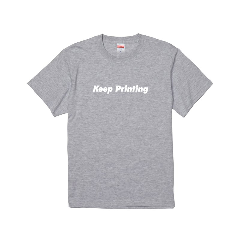 Keep Printing - The evil printing designer’s slogan pure cotton short-sleeved T-shirt - Men's T-Shirts & Tops - Cotton & Hemp 