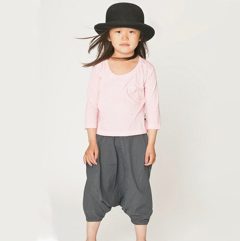 北歐童裝瑞典有機棉童裝上衣2歲至8歲 粉橘 - 男/女童裝 - 棉．麻 粉紅色