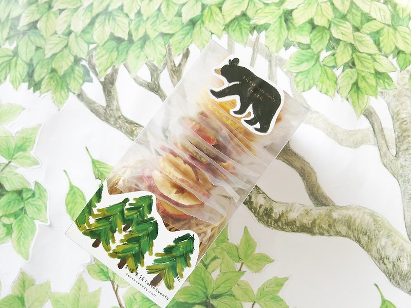 Transparent Forest Bear Gradient Dried Fruit Gift Box (16 pieces) - ผลไม้อบแห้ง - อาหารสด 