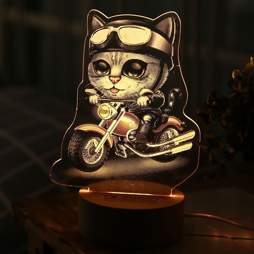 TAIZONE ORIGINAL 原創 ● 創新 Cat Rider / 哈雷貓 / led燈