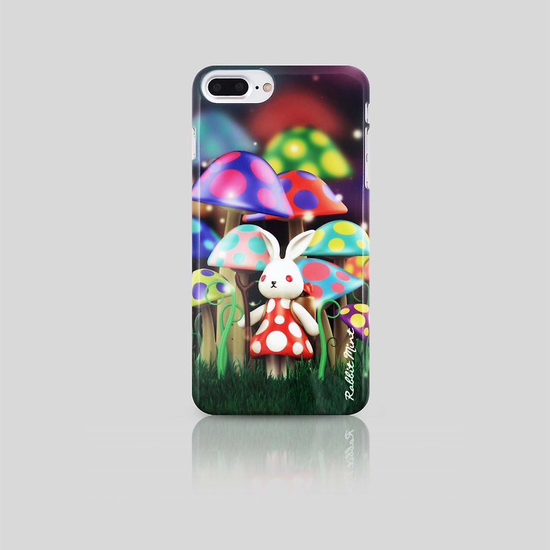 (Rabbit Mint) Mint Rabbit Phone Case - Bu Mali Mushrooms Series Merry Boo - iPhone 7 Plus (M0003) - Phone Cases - Plastic Multicolor