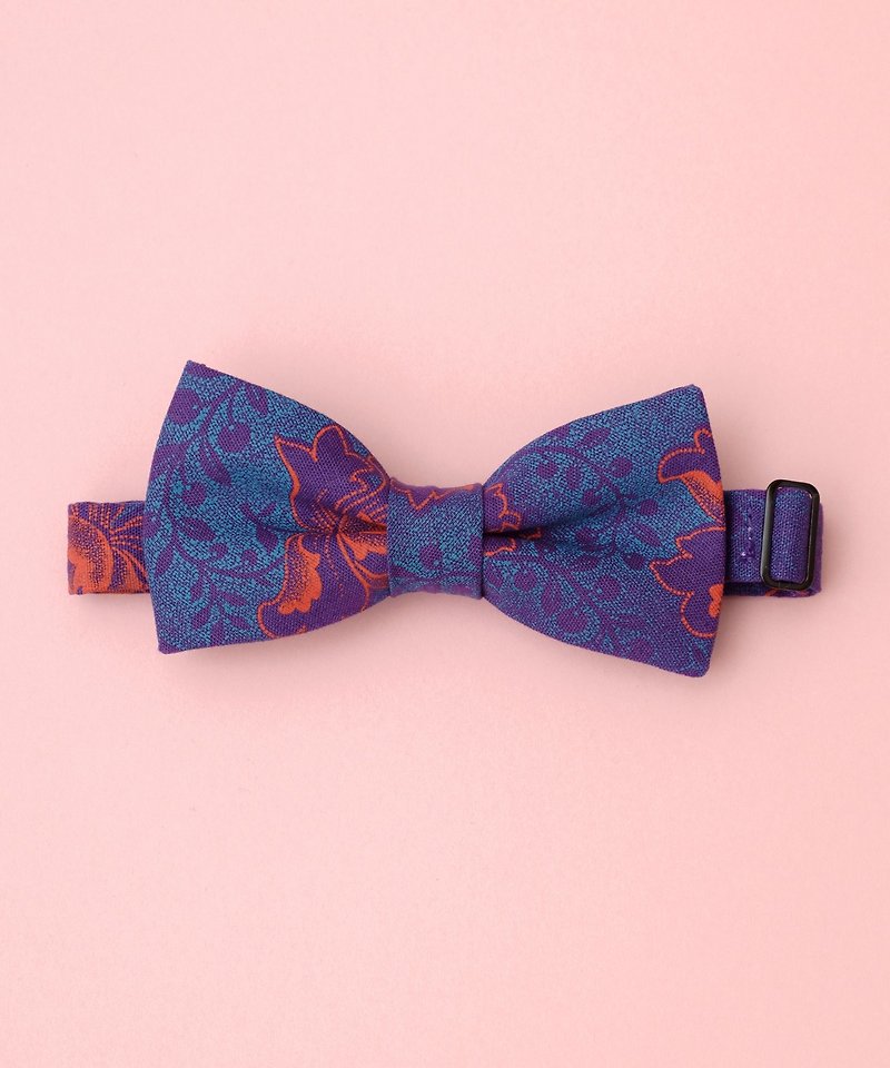 African shweshwe bow tie - Ties & Tie Clips - Cotton & Hemp Purple