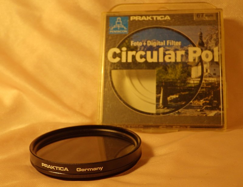 PRAKTICA C-Pol Circular Polarizer Filter 67mm Thread Mount Lens Case Germany - Cameras - Glass 