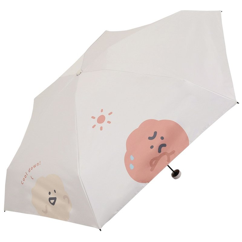 Fangfang co-branded Little Emotion sunscreen and anti-UV mini 50% off pocket umbrella parasol - ร่ม - วัสดุอื่นๆ สีน้ำเงิน