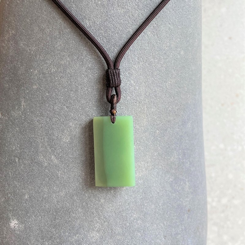 Sea and sky - Jade necklace - Taiwan design and making - สร้อยคอ - หยก สีเขียว