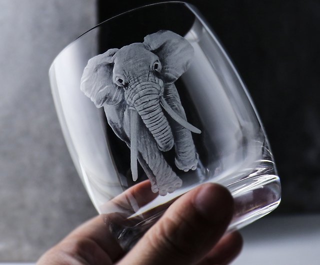I Love Elephants Shot Glass