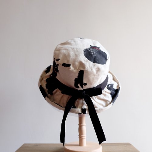 AMERRYHEART寬寬製造 日式捲邊漁夫帽/黑貓少女