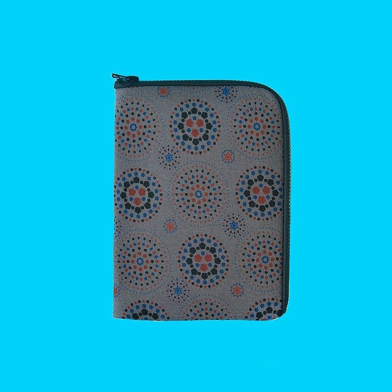 iPad Mini收納包/煙火/夜空灰色 - 平板/電腦保護殼 - 棉．麻 