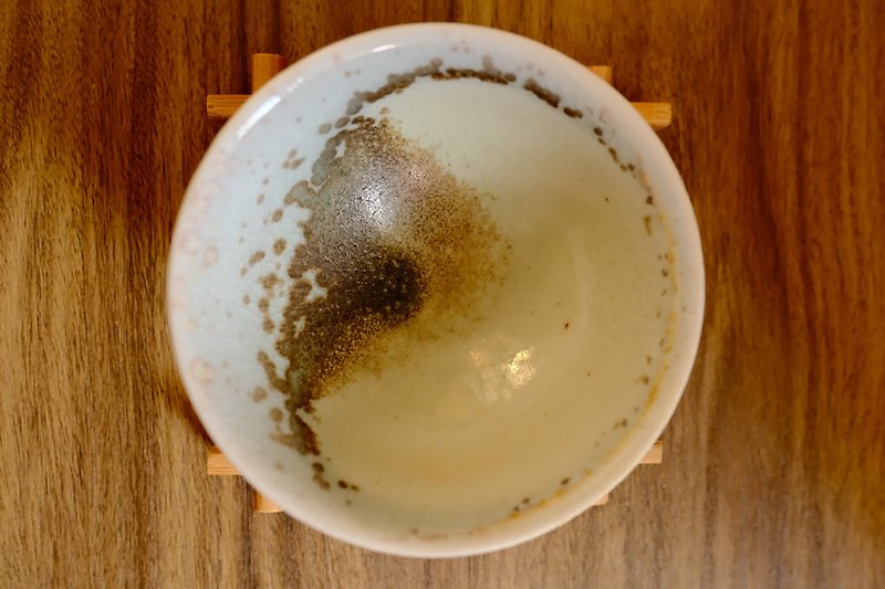 柴燒茶杯 - 落灰志野結晶茶杯 - 陶藝/玻璃 - 陶 藍色