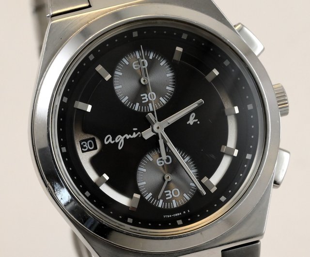アニエスベー agnes b. 男性用腕時計 QUARTZ クロノグラフ