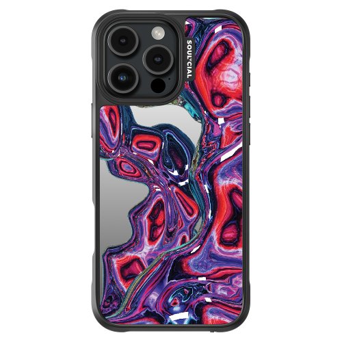 SOUL-CIAL Metallic Glitchy Marine iPhone 16 手機殼 Magsafe磁吸防撞保護