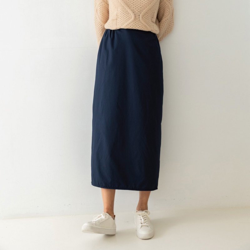 Thickened warm bristles rainproof and windproof skirt - Other - Polyester Blue