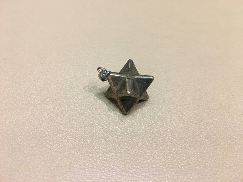 黃鐵礦梅爾卡巴吊飾 - 手鍊/手環 - 水晶 