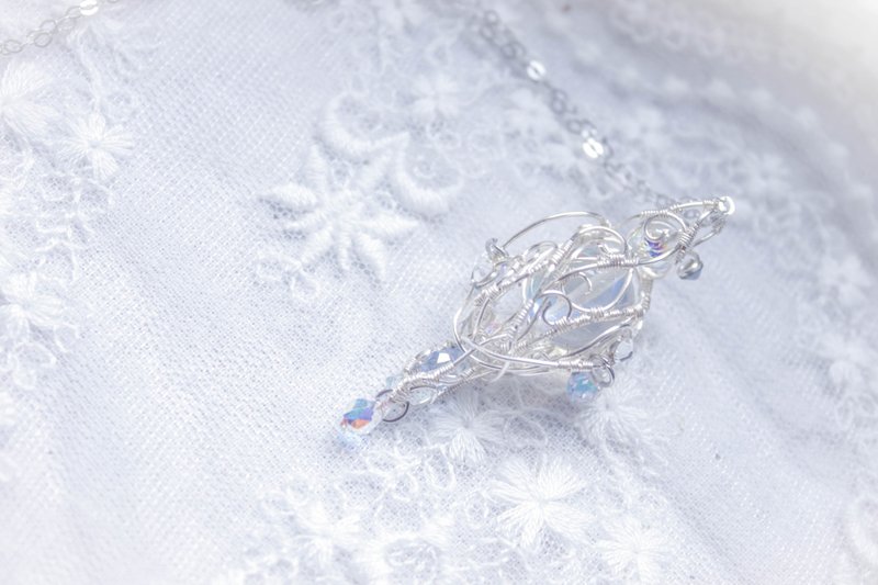 *Mi Luna Story*Morning Elf Seed/Necklace - สร้อยคอ - โลหะ ขาว