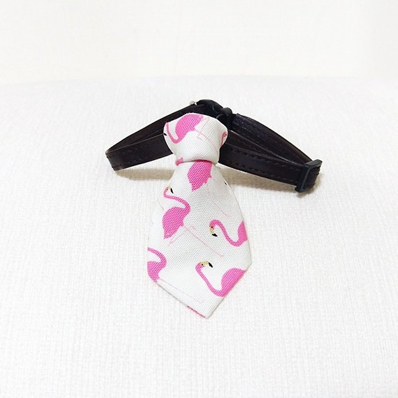 Ella Wang Design Tie Pet Bow Tie Dog Cat Gentleman Crane - Collars & Leashes - Cotton & Hemp White
