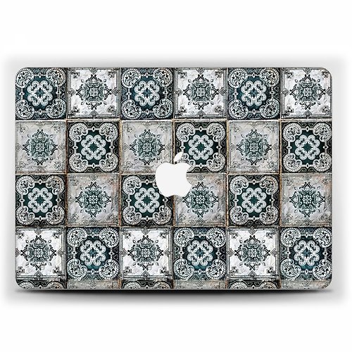 ModCases MacBook case MacBook Air MacBook Pro Retina MacBook Pro case gray tile art 2110