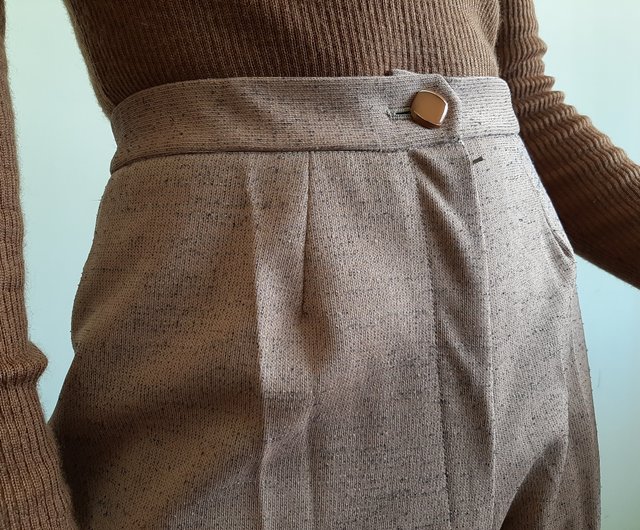60s 70s ヴィンテージ ビンテージ ヒッピー フレア パンツ ビンテージ 70s USAヒッピー イエロー 黄色 センタープレス
