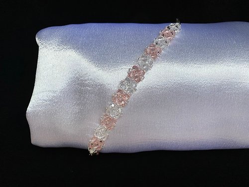 千手手作飾品 獨特設計 捷克水晶 日本珠 手作編織手鍊