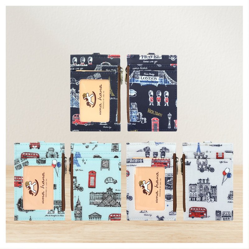 【Paris Paris - Lara Card Holder】 Taiwan-made neck hanging retractable change card ID holder - อื่นๆ - วัสดุกันนำ้ 