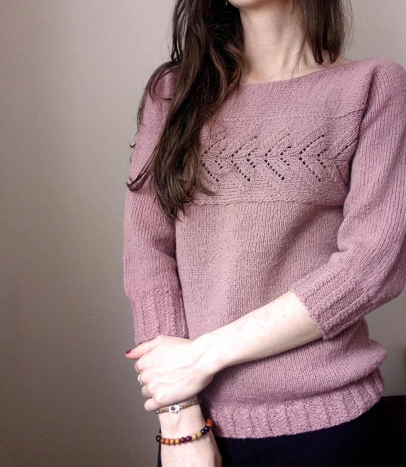 Fern sweater knitting manual electronic file - 手工藝教學/工具書 - 其他材質 