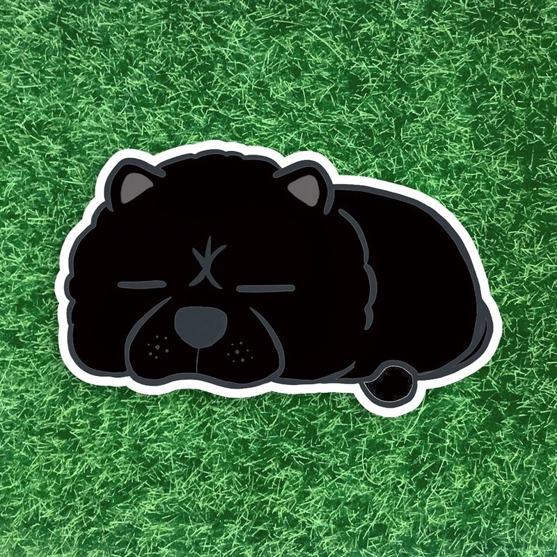 chowchow waterproof sticker SA070 - ตกแต่งผนัง - วัสดุกันนำ้ สีดำ