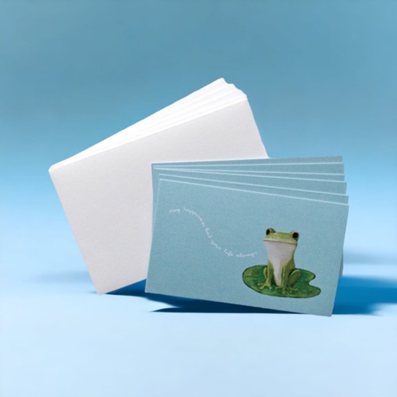 Message card set (smiling frog) - Cards & Postcards - Paper 