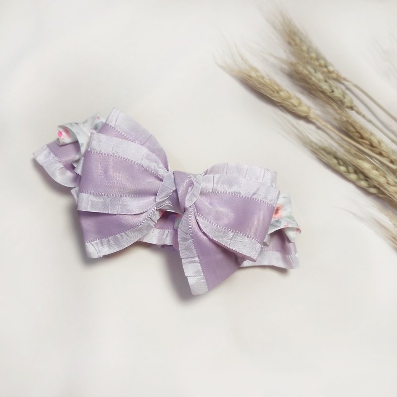 Secret Garden. Lace collar-Purple丨Cat, rabbit and dog pet scarf collar collar - Collars & Leashes - Other Materials Purple