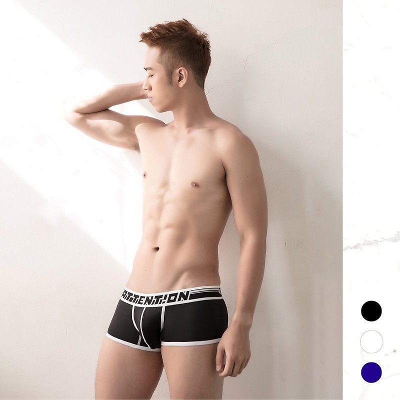 Astro Boy Trunks【Midnight Black】│AttentionWear, Mens Underwear, Swimwear..more - ชุดชั้นในผู้ชาย - เส้นใยสังเคราะห์ สีดำ