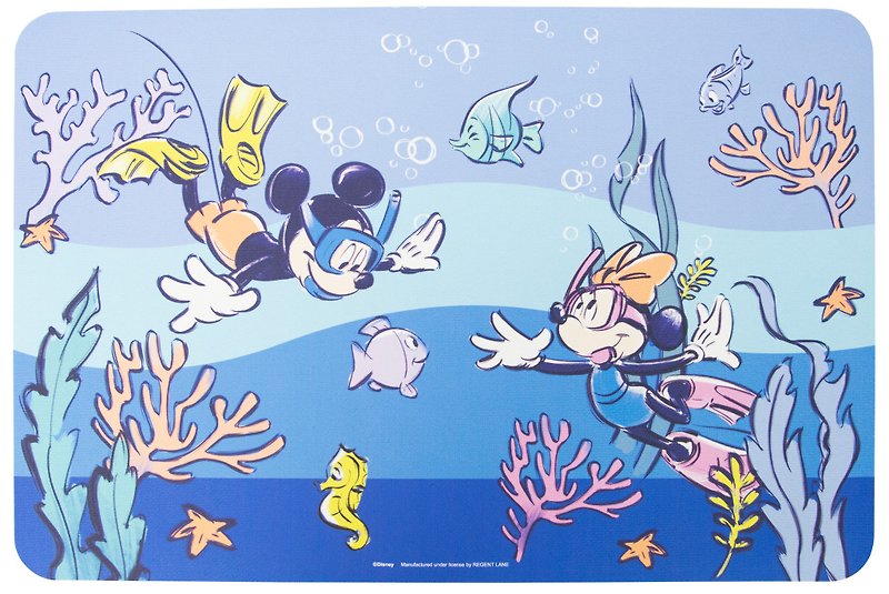 Disney Mickey Mouse and Minnie Mouse Soft Diatomite Bath Mat - พรมปูพื้น - เส้นใยสังเคราะห์ หลากหลายสี