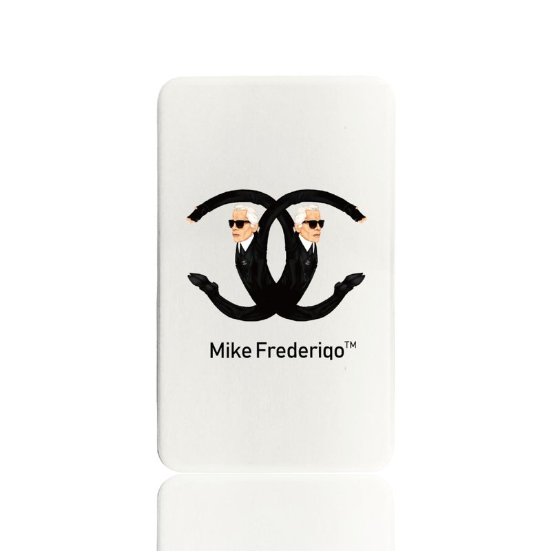 【Mike Frederiqo】 正版聯名授權 磁吸無線充 PD快速充電 Karl白 - 行動電源/充電線 - 塑膠 白色
