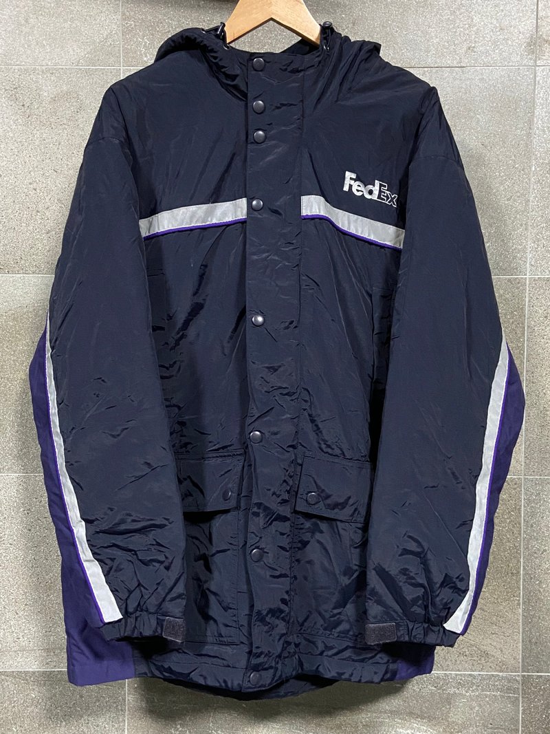 FedEx 鋪棉 厚外套 - 男夾克/外套 - 其他材質 黑色