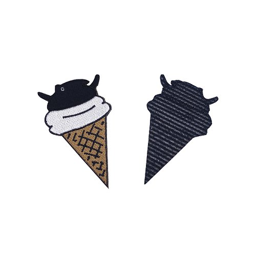 jzFUN JzFun / LAIMO 刺繡無痕瀏海貼片(冰淇淋)