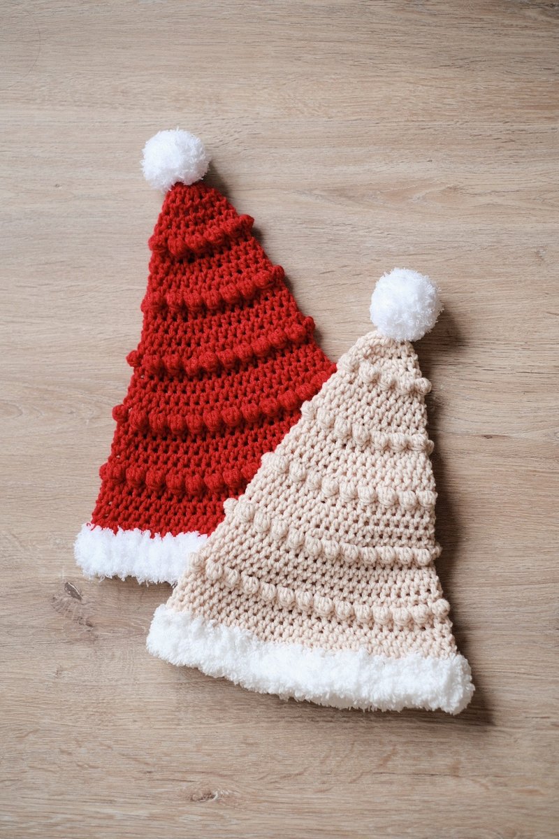 Holiday Picknit | Christmas Hat - หมวก - ผ้าฝ้าย/ผ้าลินิน 