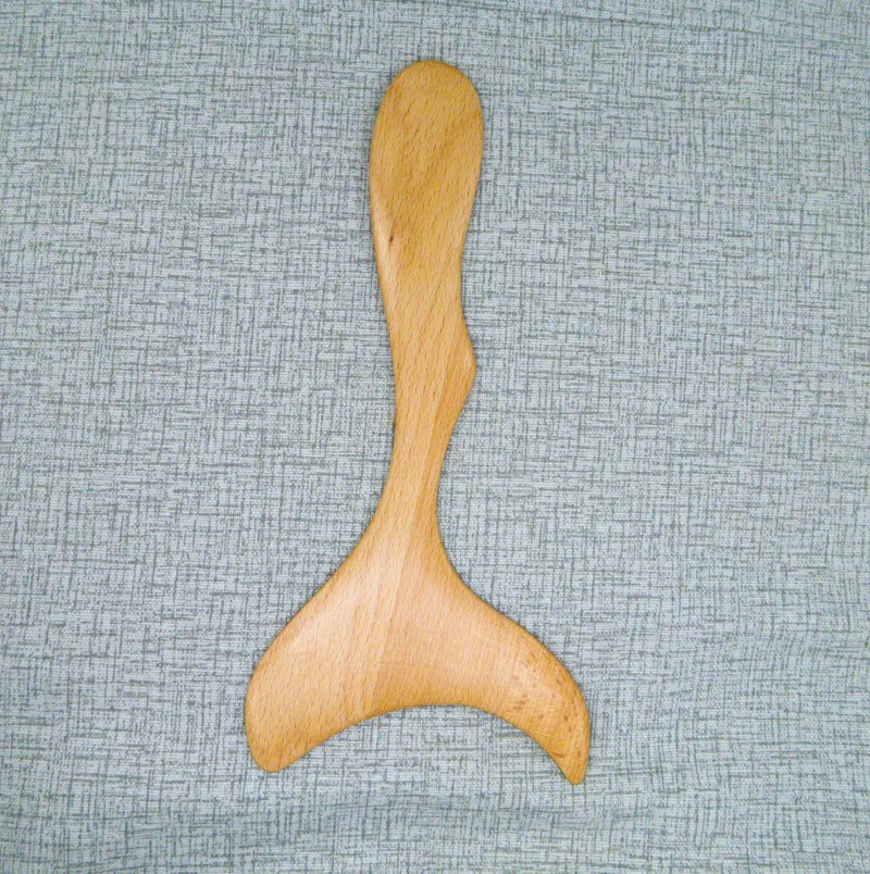 Wholesale Gua Sha Massage Wooden Tool (1/5), Medium Fish Shape Paddle - 臉部按摩 - 木頭 黃色