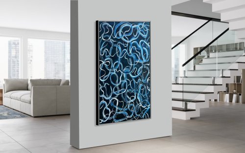 【♥︎】シンプルでモダンな抽象的な人物のアートワーク、ホームデコレーション 抽象芸術作品 曲線芸術作品 円形芸術 シンプルモダンアート