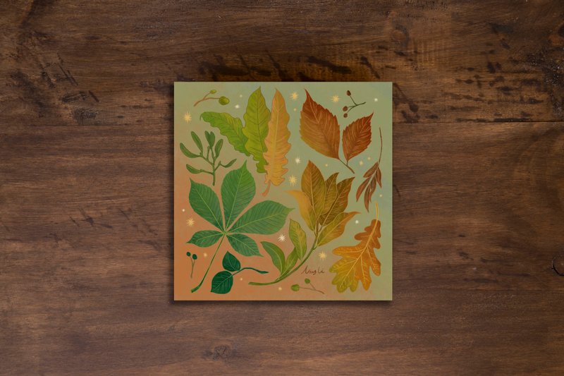 Plant Illustrated Book - Autumn/Posters/Paintings - โปสเตอร์ - กระดาษ 