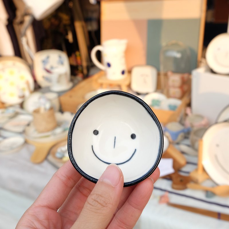 DIPPING CUP SMILEY - 茶具/茶杯 - 陶 白色