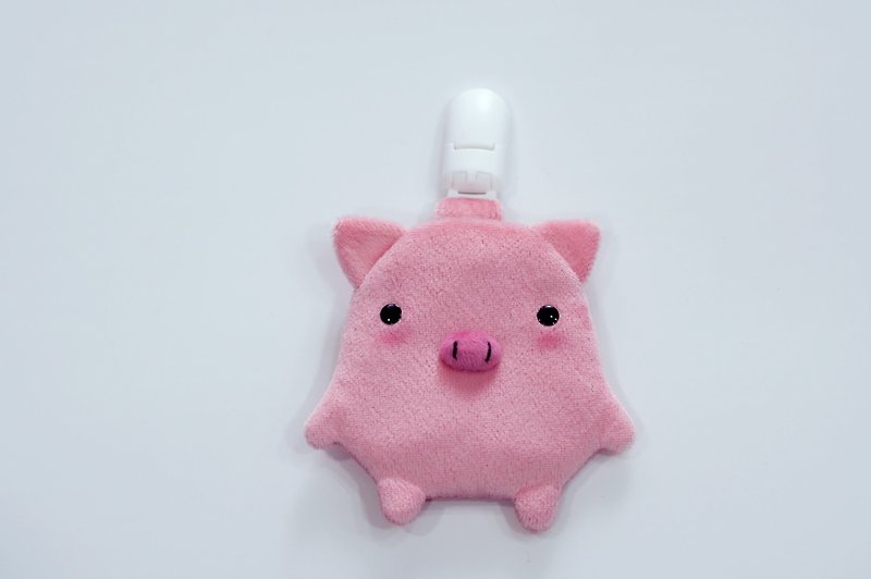 Bucute Dia Blessing Pig Amulet. Yushou Set/Baby Dedicated/Handmade/Moon Gift - ของขวัญวันครบรอบ - เส้นใยสังเคราะห์ สึชมพู