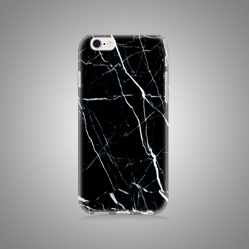 Empty Shell Series-Black Marble Original Phone Case/Protective Case (Hard Shell) - เคส/ซองมือถือ - พลาสติก สีดำ