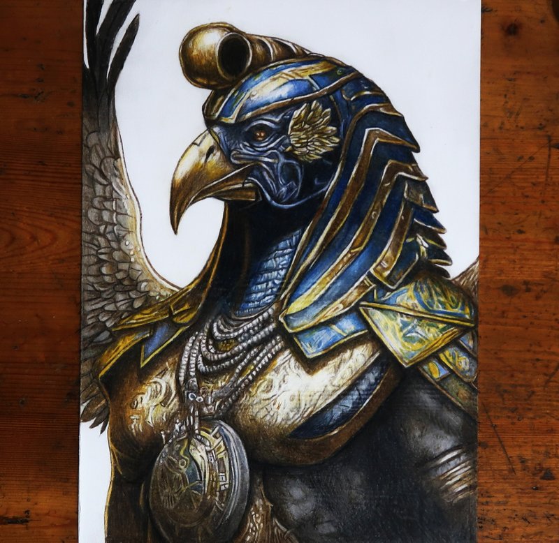 1.人物畫(上架作品)  2.肖像畫、人物畫  3.縮時攝影 - 似顏繪/客製畫 - 紙 橘色