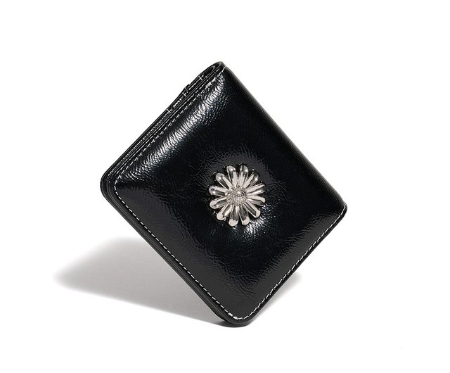 ★lemasque★ Daisy Photo Slot Wallet Bill Card Wallet Black Daisy Photo Slot Half Wallet Bill Card Wallet black LEMASQUE