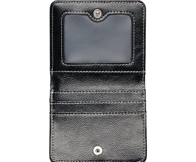 Daisy Photo Slot Half Wallet Bill Card Wallet black LEMASQUE