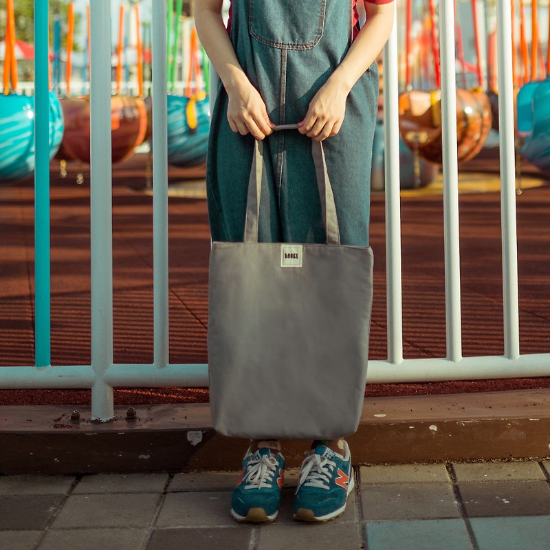Muji Minimalist Plain Shoulder Canvas Bag / Grey - Messenger Bags & Sling Bags - Cotton & Hemp Gray