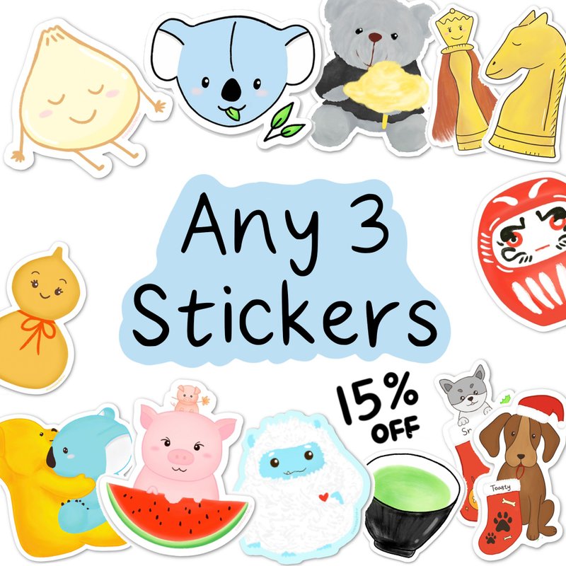 Choose Your Own Sticker Pack, vinyl stickers set, mix and match stickers - 其他 - 紙 